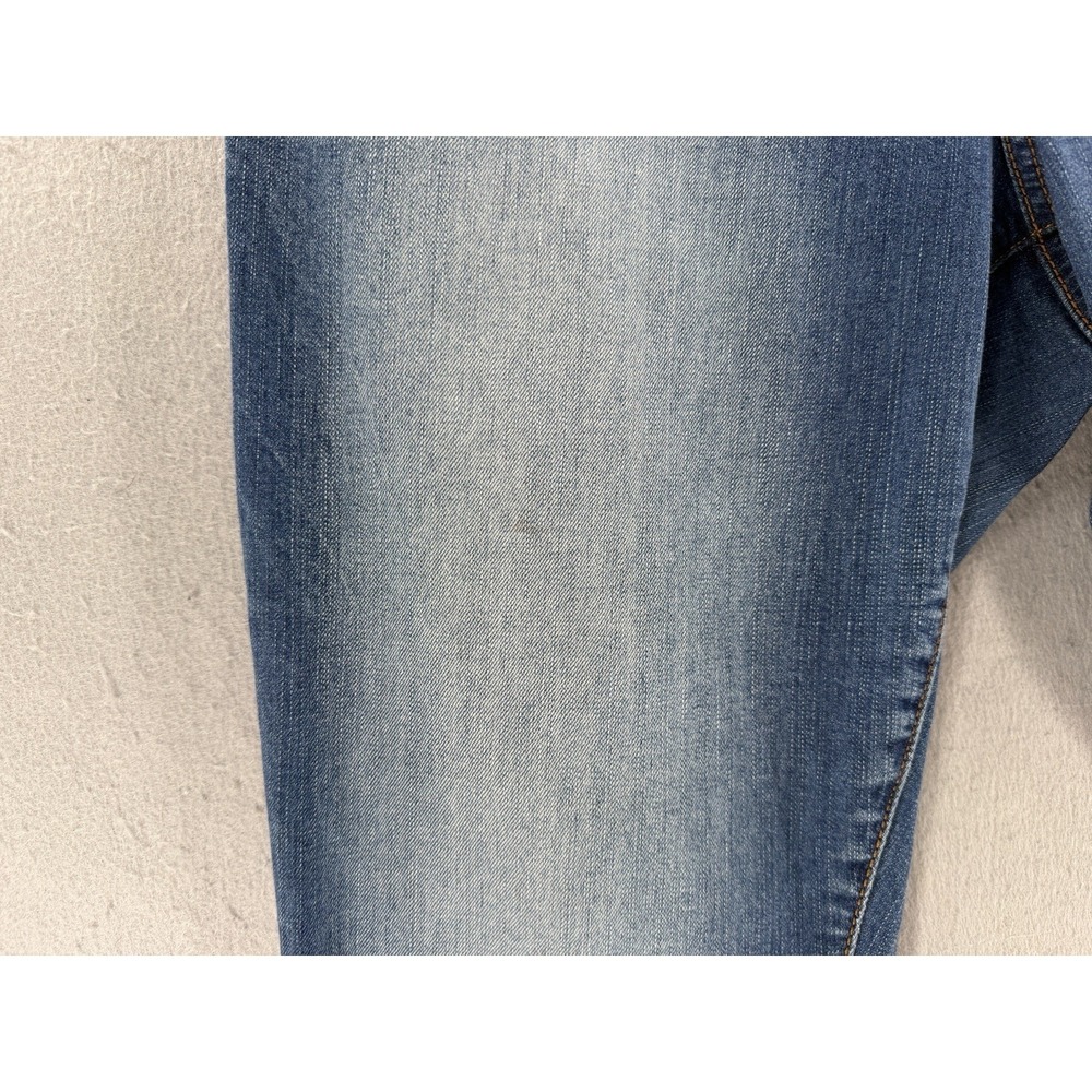 Torrid Jeans Womens 12 Blue Boyfriend Straight Denim Whiskered Coastal Y2K - Picture 14 of 15